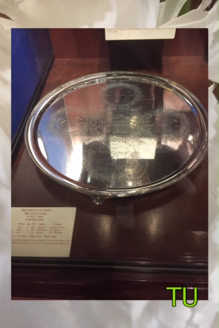 Whirlaway's Belmont Stakes Tray, 1941 Triple Crown winner.