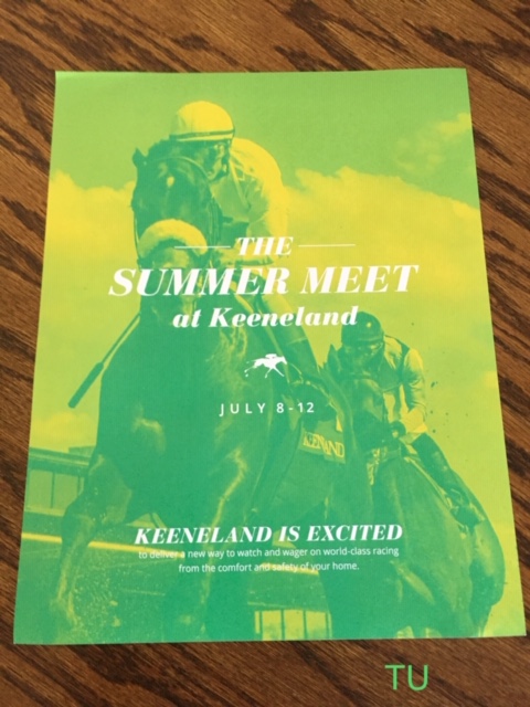 #KeenelandatHome watch and enjoy Keeneland's Summer Meet from the safety of home.