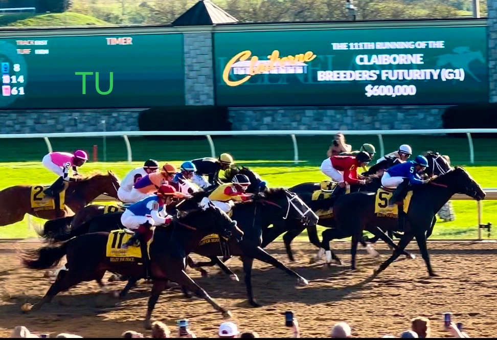 Filoso and Dapper Moon earned Kentucky Derby prep points in the Claiborne Breeders' Futurity.