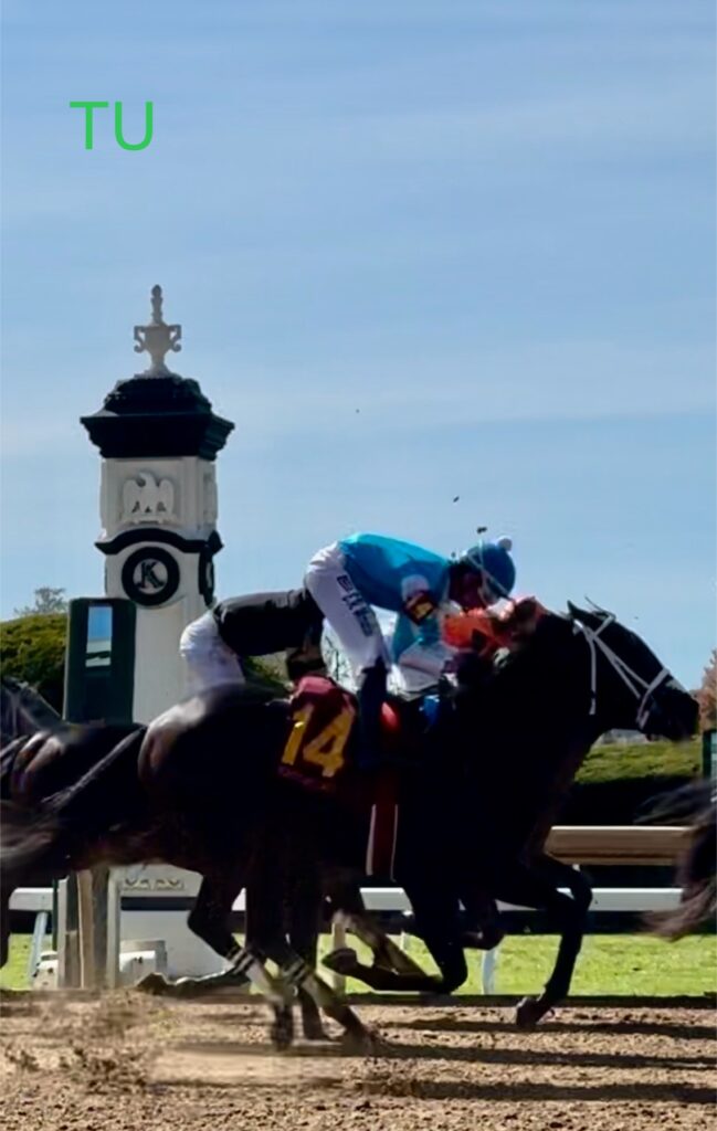 Coming in Hot is ready to race in the cold during the John Battaglia Memorial Stakes.